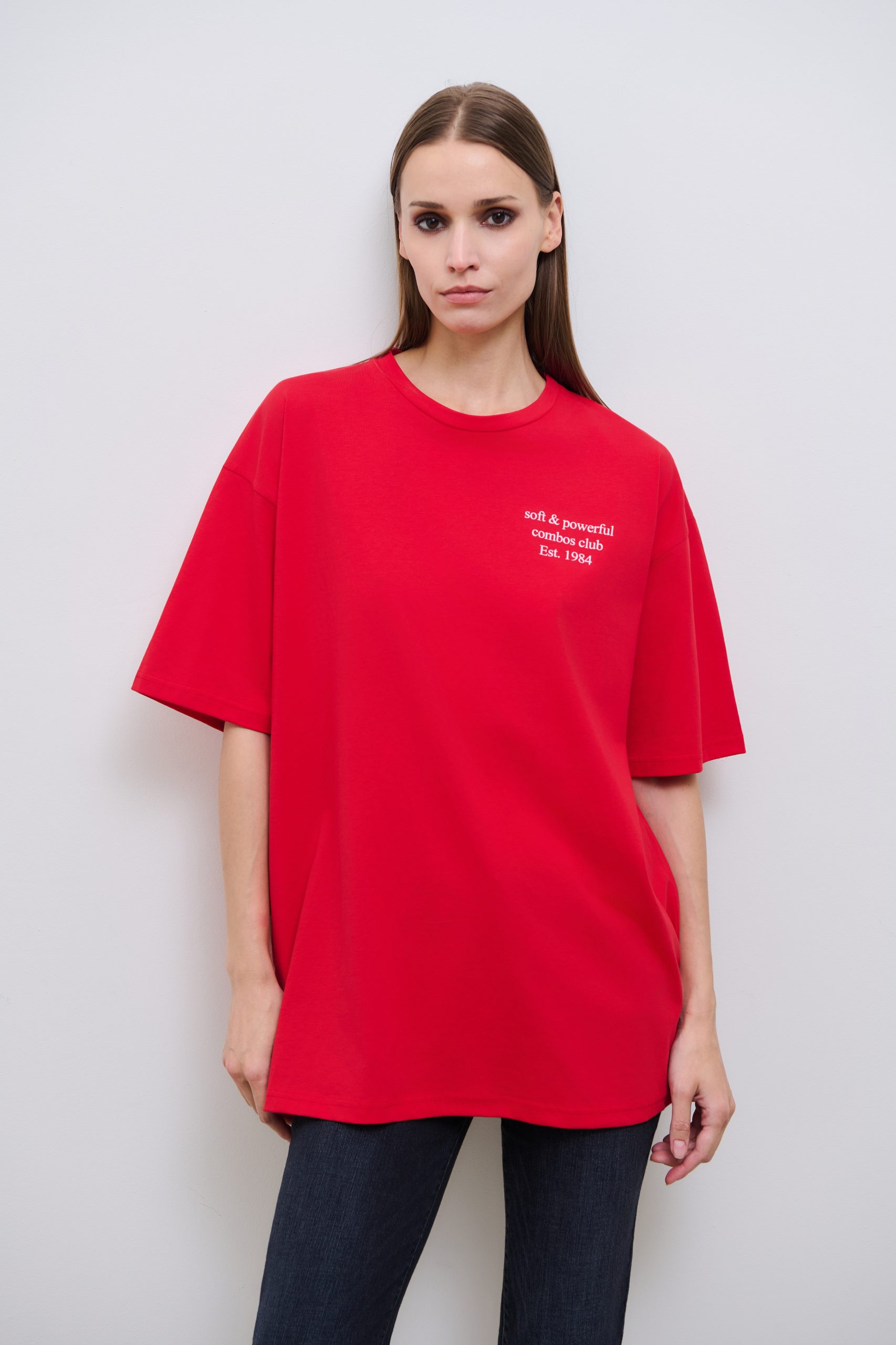 W7ELTS0106(ELENA T-SHIRT) (8) Elena T-Shirt - Κόκκινο - Image 1