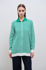 Jade Cardigan - Πράσινο/Λευκό