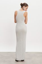 Magnetic Knitted Maxi Dress - Γκρι - Image 2