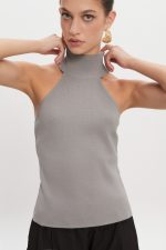 Heaven Knitted Top - Γκρι