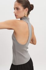 Heaven Knitted Top - Γκρι - Image 3