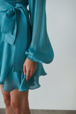 Savina Mini Φόρεμα - Turquoise - Image 2