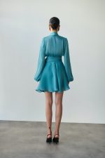 Savina Mini Φόρεμα - Turquoise - Image 3