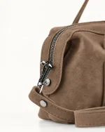 Bowling Mini Bag - Mocca suede - Image 3
