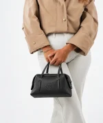 Bowling Mini Bag - Black leather - Image 2