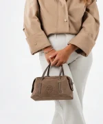 Bowling Mini Bag - Mocca suede - Image 2