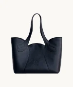 Tulip Bag - Black Leather
