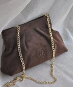 Kiss Small Bag - Choco suede - Image 3