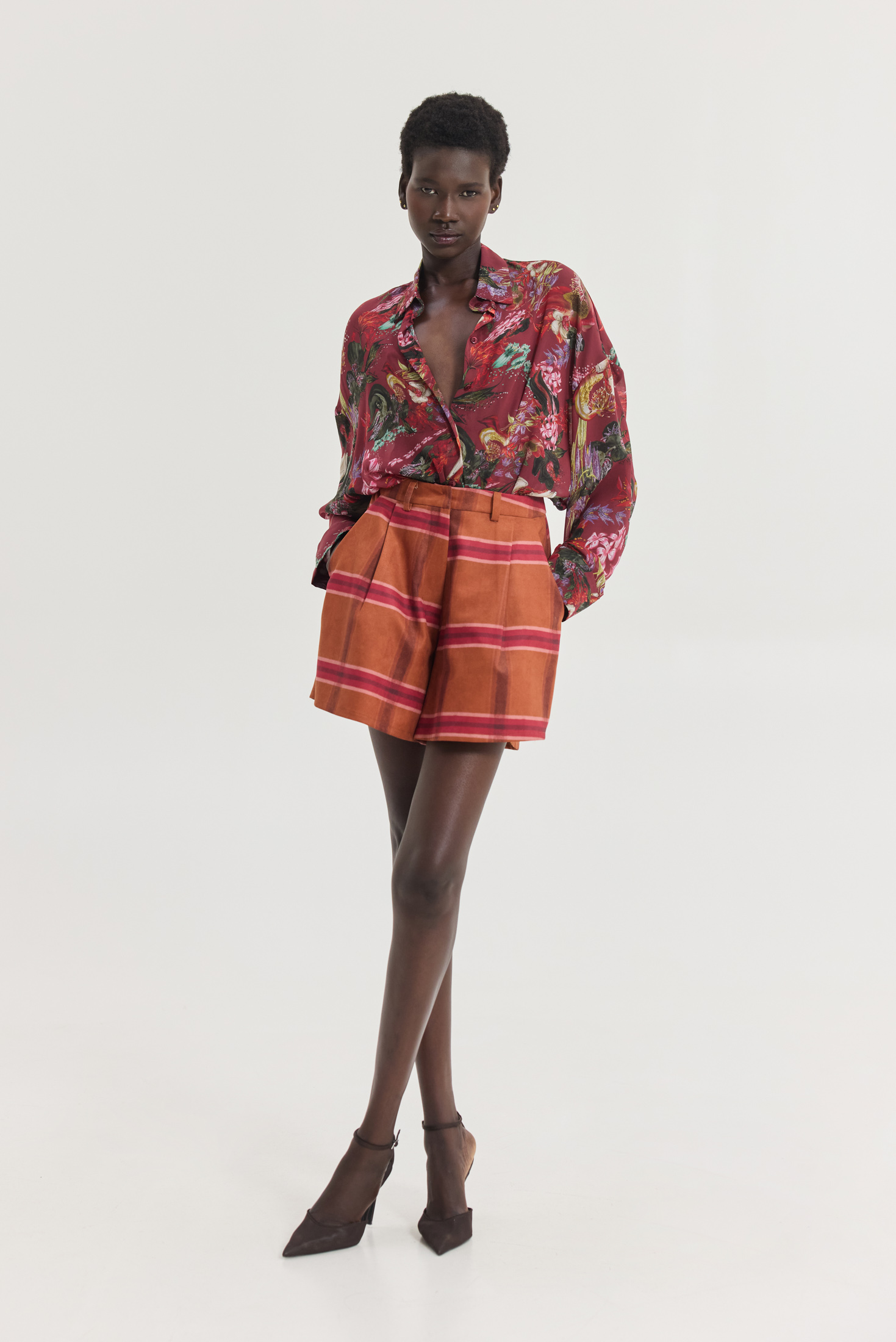 Hemithea-fw262071 Cosmopolitan Shorts - Plaid - Image 1