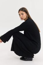 Janus Knitted Dress - Black - Image 7
