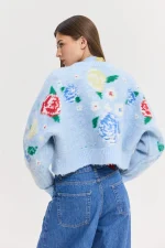 Capricorn Cardigan - Light Blue - Image 3