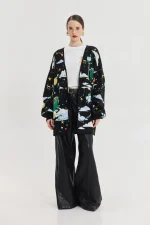 Old Fashioned Cardigan - Black - Image 2