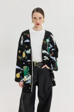 Old Fashioned Cardigan - Black - Image 3
