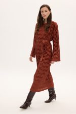 Sophia Midi Plisse Dress - Image 2