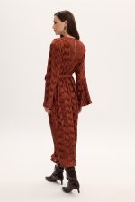 Sophia Midi Plisse Dress - Image 3