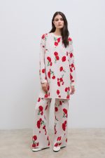 Carnation Knit Pants - Ecru - Image 2