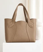 Tulip Bag - Warm beige Leather - Image 2
