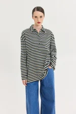 SIdecar Sweatshirt - Dark blue stripes - Image 2