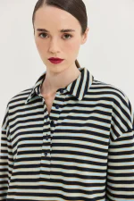 SIdecar Sweatshirt - Dark blue stripes - Image 4