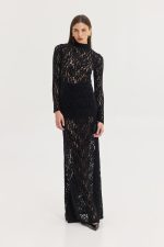 Mandarino Dress - Black - Image 3