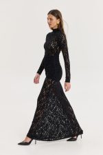 Mandarino Dress - Black - Image 5