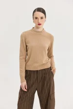 Zenith Knitted Top - Beige