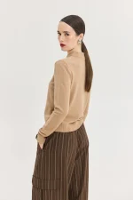 Zenith Knitted Top - Beige - Image 2