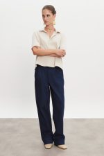 Jazz Polo Blouse - Beige - Image 2