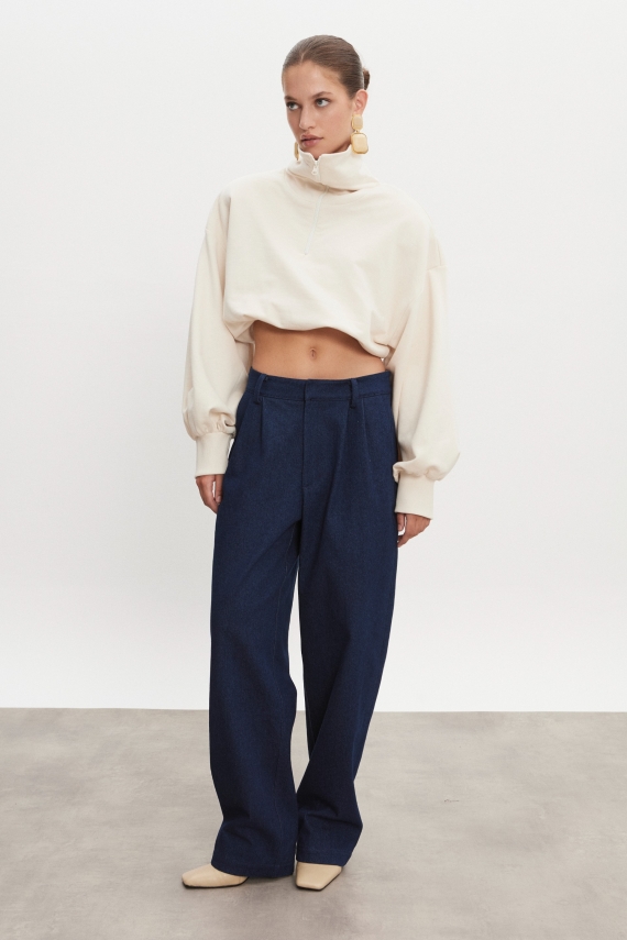 nadia_rapti_eshopprefall_0116624_copy_1 America Denim Trousers - Dark blue - Image 1
