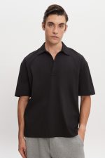 Jazz Polo Blouse - Black - Image 5