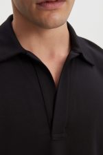 Jazz Polo Blouse - Black - Image 6