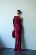 Danai Polymorphic Dress - Cherry Red